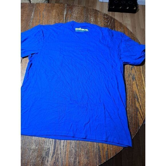 2XL Ecko Unlimited Blue Yellow Short Sleeve Cotton Tee TShirt Top Streetwear - Picture 3 of 3